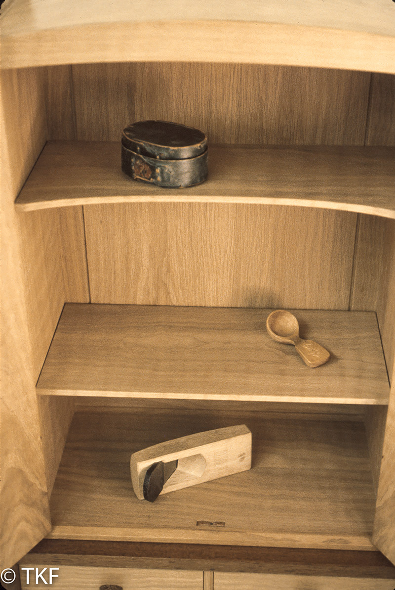Oak Cabinet in a Stand